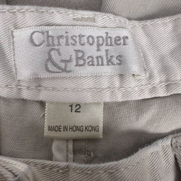 Christopher & Banks Women's Embroidered Floral Pants Size 12 - Picture 4 of 7